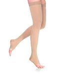 Sigvaris Dynaven 972 Access Open Toe Thighs Highs w/Grip Top - 20-30 mmHg Long Crispa ML Long 972NMLO66