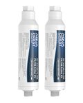 AQUACREST RV Inline Water Filter, NSF Certified, Reduces Chlorine, Bad Taste, Odor for RV and Marines, Drinking & Washing Filter, Pack of 2