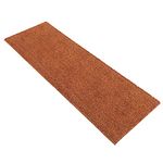 Onlymat Natural Coir Solid Brown Rectangular Door Mat, Waterproof, Low Profile All-Purpose Entryway Rug Quickdry with Anti-Slip Rubber Backing for Indoor and Outdoor Use (120cm x 40cm)