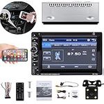 Fit Chevy Silverado 1500/2500 Double Din 6.2 Inch Car Stereo,Support ISO & Android System Connection,Bluetooth Touch Screen Car Radio, with FM and HD Image,Car Stereo with Mirror Link for GPS