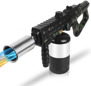 Sondiko Powerful Cooking Propane Torch Head, Culinary Torch Campfire Starter, Adjustable Weed Torch Burner for Searing Steak, BBQ, Welding (Propane Tank Not Included)