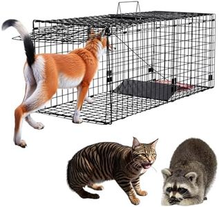 Toriexon Humane Large Animal Trap Black 42 x 15.7 x 17.7 inch