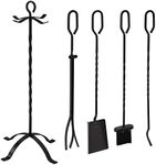 Sunnydaze 5-Piece Heavy-Duty Black 