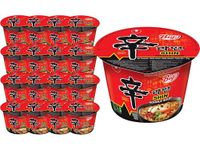 Shin Cup Noodles Big Bowl 114g Each (Pack 16) - Nong Shim Shin Instant Noodles Korean Style Traditional Spicy - Excellent for Snack and Soups