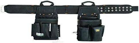 CLC Custom Leathercraft 5609 3 Piece Electrical Combo Tool Belt, 20 Pocket, Black, 29-46 inches