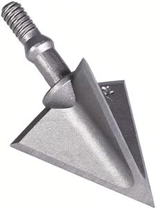 Bgary 125gr Fixed 3-Blade Broadheads – Screw-in Hunting Arrowheads for Compound, Recurve & Crossbow – Silver, 12-Pack
