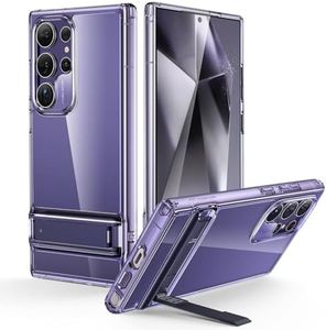 ESR for Samsung Galaxy S24 Ultra Case, 3 Stand Modes, Military-Grade Drop Protection, Supports Wireless Charging, Slim Phone Cover for Samsung S24 Ultra Case, Boost Kickstand Case, Clear Purple