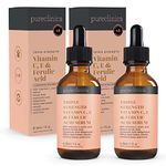 Triple Strength Vitamin C, E & Ferulic Acid Serum (w/Retinol & double weight Hyaluronic Acid) – 30ml / 1 fl oz (2 bottles)