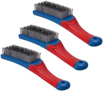 TIVTHINE Stainless Steel Wire Brushes Set, 3 Pcs, 16 cm, 3.5 cm Width