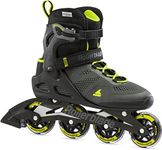 Rollerblade Macroblade 80 Men's Adult Fitness Inline Skate, Black and Lime, Performance Inline Skates