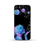 COLORFLOW IPHONE 5 / IPHONE 5S / IPHONE SE 2017 BACK COVER | ( BEST FOR GIRLS ) BEAUTY GIRL GALAXY ART BLACK | DESIGNER PRINTED HARD CASE BUMPER BACK COVER FOR APPLE IPHONE 5 / IPHONE 5S / IPHONE SE 2017