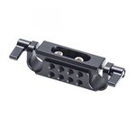 Nitze 15mm Rod Clamp Block with NATO Rail for Standard 15mm Rod Railblock Support System DSLR Cage Rig