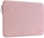 MOSISO Laptop Sleeve Bag Compatible with MacBook Air/Pro, 13-13.3 inch Notebook, Compatible with MacBook Pro 14 inch M3 M2 M1 Chip Pro Max 2024-2021, Polyester Horizontal Case Cover, Pink