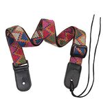 Ukulele Strap Hawaiian Vintage Woven Uke Shoulder Strap Banjo Strap Belt Adjustable Ukulele Belt Sling Replacement for Ukulele Banjo Mandolin