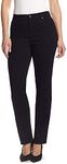 Gloria Vanderbilt Women's Amanda Classic High Rise Tapered Jean, Black, 22 Plus Short