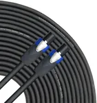 GLS Audio 50 feet Speaker Cable 12AWG Patch Cords - 50 ft Speakon to Speakon Professional Cables Black Neutrik NL4FX (NL4FC) 12 Gauge Wire - Pro 50' Speak-on Cord 12G - Single