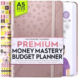 Budget Planner and Monthly Bill Organizer - Finance Planner, 12-Month Journey to Financial Freedom | Bill Payment Tracker Monthly Organizer, Money Saving & Expense Tracker | Undated Budgeting Journal