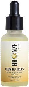Bronze Cactus Glowing Tan Drops – Mix-in Self Tanner with Vitamins B & E & Hyaluronic Acid | Vegan Friendly, Brightening & Nourishing | Quick Dry, Natural Sunless Glow for Face & Body