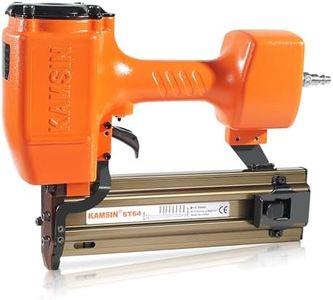 Kamsin ST64 14 Gauge Heavy Duty Pneumatic Concrete T Nailer, Fits 3/4 Inch to 2-1/2 Inch T Nails, Air Power Concrete T Nail Gun/Brad Nailer for Truss Building, Concrete Brick Nailing and Hardwood