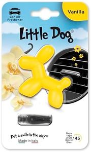 Little Joe Little Dog Parfumeur de gel Arôme de vanille pour l'aérateur de voiture. Longue durée, jusqu'à 45 jours. Parfum irrésistible et amusant pour tous les publics, VANILLA