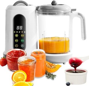 Xoxomeg Baby Food Maker Blender, Auto Cooking and Grinding with 4 Menu Multifunctional Baby Food Mixer Touch Screen Control