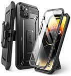 SupCase Outdoor Case for iPhone 15 Plus (6.7 Inch) Mobile Phone Case 360 Degree Case Bumper Protective Cover [Unicorn Beetle Pro] with Screen Protector 2023 Edition, Black