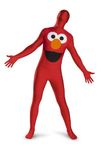 DISGUISE Sesame Street Elmo Bodysuit Teen/Adult Costume Plus 50-52