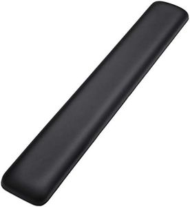 Aelfox Leather-Gel Keyboard Wrist Rest, Ergonomic Computer Wrist Support Laptop Wrist Pad for Keyboard - Help with Wrist Pain for Full Size Gaming Keyboard, Home, Office（17.32 x 2.76 x 0.79 inch）