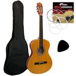 Tiger Full Size Classical Spanish Guitar Beginners Complete Starter Kit