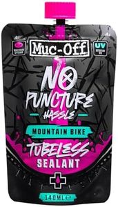 Muc Off No Puncture Hassle Tubeless Sealant - Advanced Bicycle Tyre Sealant with UV Tracer Dye that Seals Tears and Holes Up to 6mm