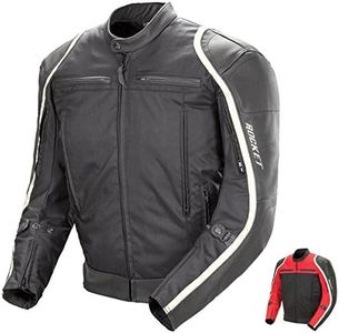 Joe Rocket Comet Men's Textile Motorcycle Jacket (Red/Black, XX-Large)