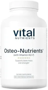 Vital Nutrients - Osteo-Nutrients (with Vitamin K2-7) - Bone Support Formula - 180 Vegetarian Capsules per Bottle