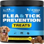 Flea and Tick Prevention Chewable Pills for Dogs and Cats - Revolution Oral Flea Treatment for Pets - Pest Control & Natural Defense - Chewables Small Tablets Made in USA (Beef)