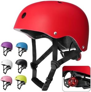 Kids Bike Helmet, Helmet for Kids 5-8-14 with LED Light, CPSC Certified Adjustable Lightweight Bicycle Helmet, Boys Girls Helmet for Bike Scooter Skateboard