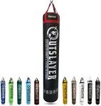 Outslayer Fight Gear SC-390/587 Muay Thai Punching Bag 6', Black with Red