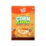 Yogabar Cornflakes Almond & Honey Healthy Crunchy Breakfast cereals with Probiotics 250g| Real Honey & Almond | Cholesterol Free | Corn Flakes, Breakfast Cereal