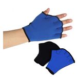 Aquatic Gloves 1 Pair Swimming Webbed Gloves Water Resistance Training Paddles Adult Adjustable Diving Hand Equipment Men Women Fitness Surfing Sports Hand Fins Swimmer Elastic Duck Web Hand Wear