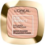 L'Oréal Paris Pari Nourishing Powder for Mature Skin, for a Silky Radiant Complexion, Age Perfect Compact Powder, No. 03 Medium to Dark, 1 x 9 g