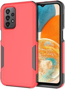 LEXNEC Designed for Samsung Galaxy A23 5G & Galaxy A23 4G Case,Heavy-Duty Tough Rugged Lightweight Slim Shockproof Protective Men Women Phone Case Cover for Galaxy A23,(6.6",2022)[Red/Black]