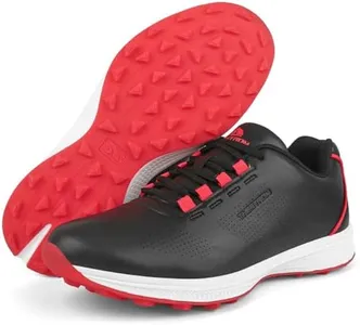 Zakey Golf Shoes Men Sipkeless Golf Wears for Male Golfers Sneakers Outdoor Walking Footwears (13,Black)