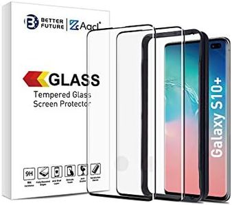 Better Future Glass S10 Plus Tempered Glass［Solution for Ultrasonic Fingerprint］3D Screen Protector for Samsung Galaxy S10 Plus