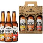 Red Rock Brewery Traditional British Ale Gift Set - Three English Beers In A Presentation Box (Red Rock 4.2% Back Beach 3.8% Drift Wood 4.3%)