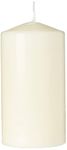 Spaas Scented Cylinder Pillar Candle 80/150 mm, 65 Hours, White Cake Vanilla