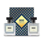 Engage Gift Set - Moments Luxury Perfume Gifts for Men, Homme & Yin 200ml, Long Lasting Smell Men Perfume, Pack of 2, Fragrance Scent, Best Diwali Gift Hamper by ITC, Eau De Parfum for Man