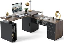 FEZIBO 63" L Shaped Executive Stand