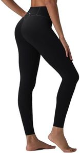 baleaf Freeleaf Broadway High Waisted Leggings for Women, 25" Dance Yoga Workout Running Athletic Tummy Control Soft Pants with Pockets, Black L