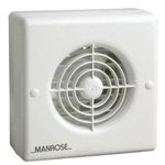 Manrose WF100P 100mm/4-inch 230V Series Pullcord Axial Window Fan