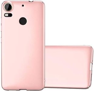 Cadorabo Case Works with HTC Desire 10 PRO in Metal ROSÉ Gold - Shockproof and Scratch Resistent Plastic Hard Cover - Ultra Slim Protective Shell Bumper Back Skin