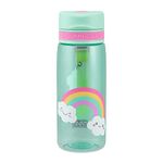 Polar Gear Kids Water Bottles – 550ml Tritan Flip Cap Water Bottle With Detachable Carry Strap – Wide Neck & Dust Cover Lid – BPA Free & Reusable – Kids Water Bottle for School & Sports – Rainbow