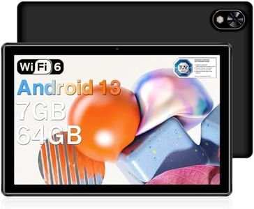 DOOGEE U9 Tablet 10 Pollici 7GB RAM + 64GB ROM (1TB TF), WiFi 6 Tablet Android 13, 10.1” 1280 * 800 HD+ IPS Tablet PC, Tablet in Offerta Bluetooth 5.0/5060mAh/OTG/Tipo C/3.5mm Headphone Jack, Nero